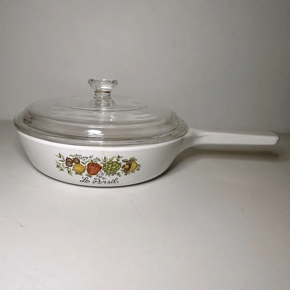 Corningware Other - Vintage Corningware Le Persil Spice Of Life 6.5" Sauce Pan P-83-b with Pyrex Lid